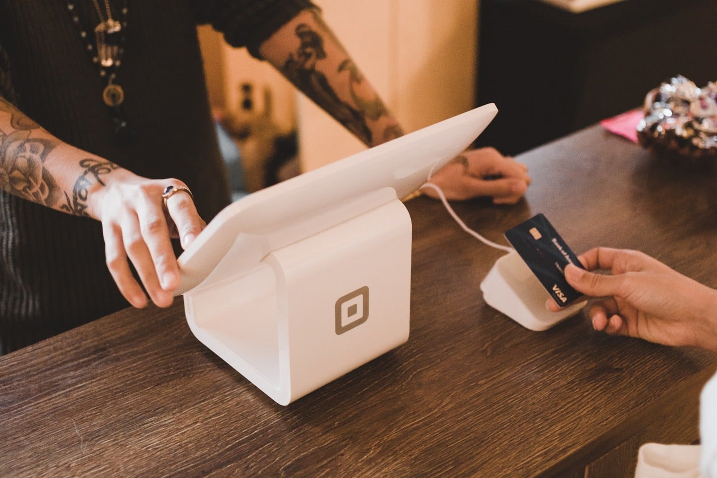 Paying with a credit card Paying with a credit card
